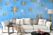 3D Blue Snowflake Wall Mural Wallpaper 28- Jess Art Decoration