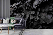 3D Black Rock Texture Wall Mural Wallpaper sww 72- Jess Art Decoration