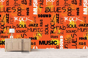 3D Vintage Letter Pattern Wall Mural Wallpaper LXL 1139- Jess Art Decoration