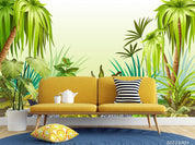 3D Tropical Jungle Coconut Tree Wall Mural Wallpaper LQH 549- Jess Art Decoration