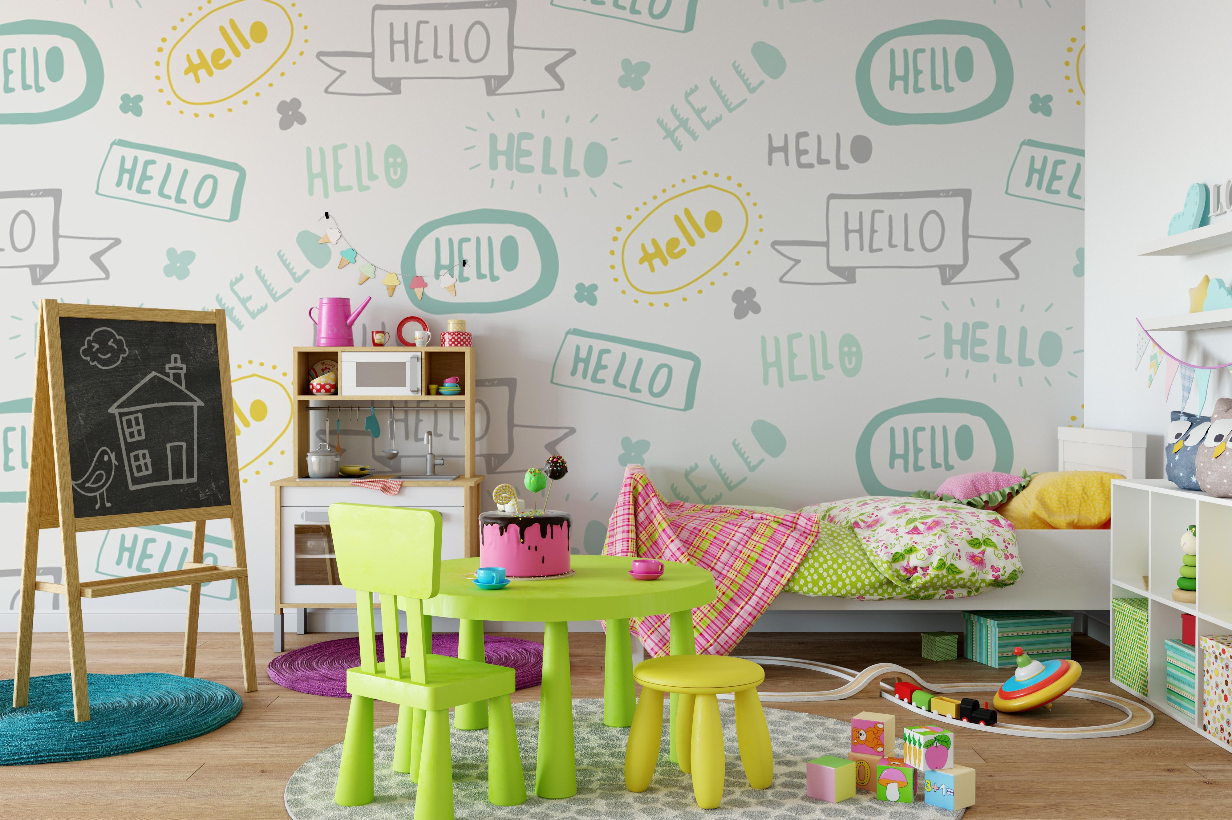 3D Hello Sign Wall Mural Wallpaper 67- Jess Art Decoration