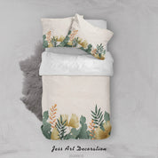 3D Autumn Plant Leaves Quilt Cover Set Bedding Set Duvet Cover Pillowcases LXL- Jess Art Decoration
