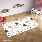3D Cartoon Animal Cat Non-Slip Rug Mat 2- Jess Art Decoration