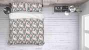 3D Tropical Pink Floral Green Leaf Quilt Cover Set Bedding Set Duvet Cover Pillowcases 25- Jess Art Decoration