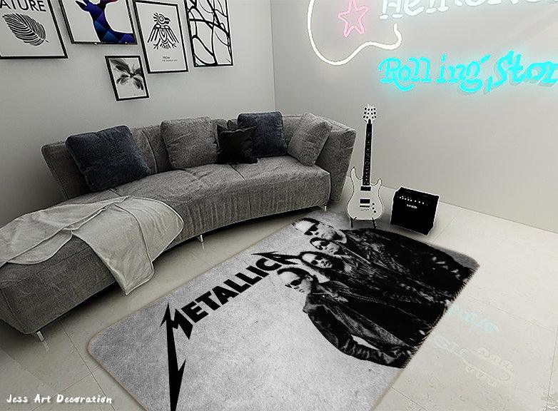 3D Metallica Rock Band Non-Slip Rug Mat 124- Jess Art Decoration
