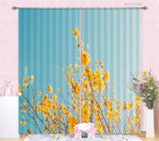 3D Yellow Spring Flower Curtains and Drapes GD 1058- Jess Art Decoration