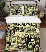 3D Rock Star Band Quilt Cover Set Bedding Set Pillowcases 40- Jess Art Decoration