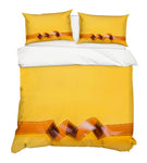 3D Camera Roll Yellow Quilt Cover Set Bedding Set Pillowcases 84- Jess Art Decoration