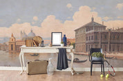 3D ancient european city canal oil painting wall mural wallpaper 47- Jess Art Decoration
