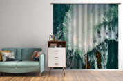 3D Aerial View Ocean Wave Landscape Curtains and Drapes GD 4176- Jess Art Decoration