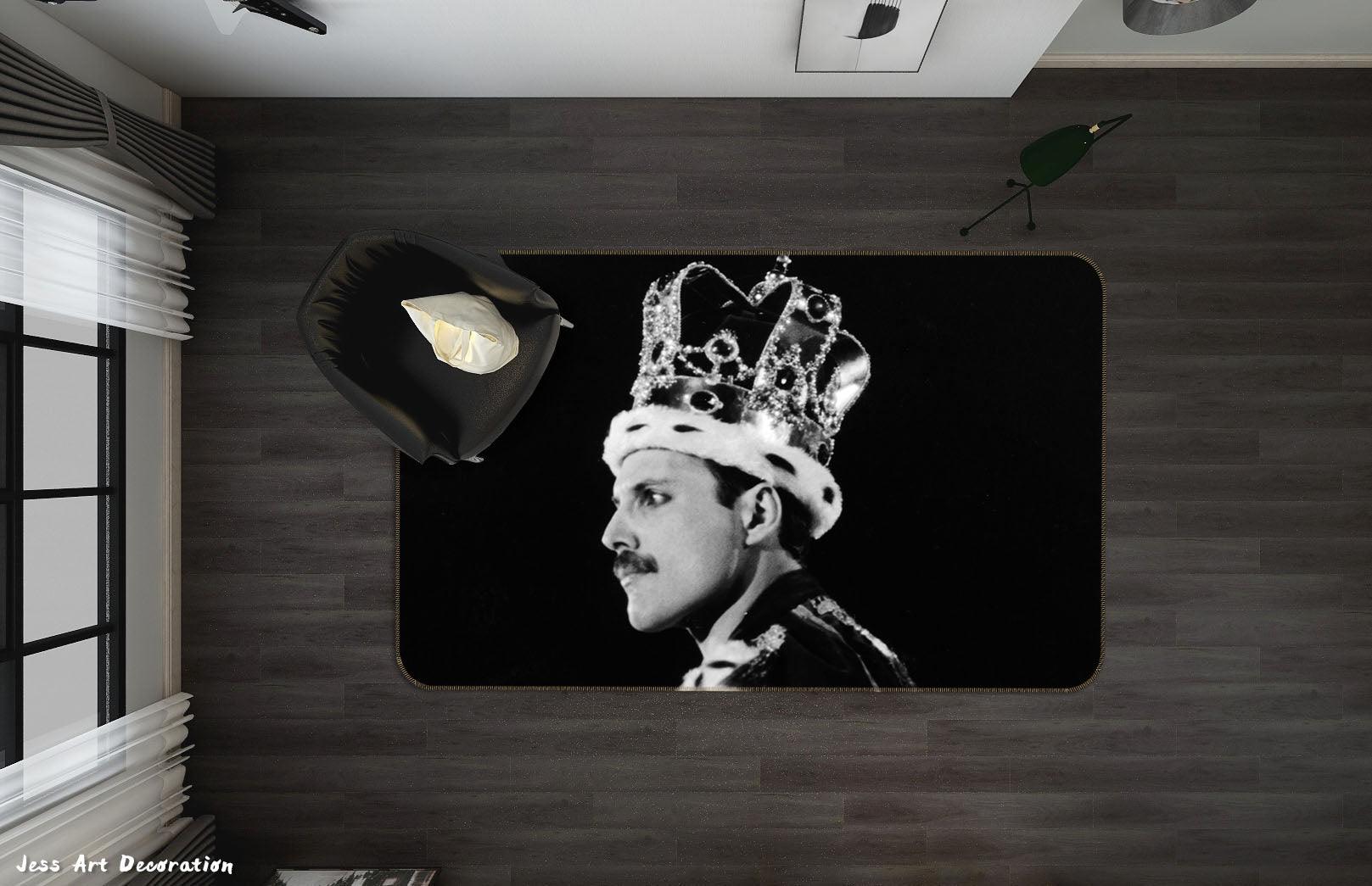 3D Freddie Mercury Non-Slip Rug Mat 105- Jess Art Decoration