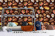 3D Cake Ice Cream Dessert Wall Mural Wallpaper LQH 16- Jess Art Decoration