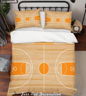 3D Basketball Hall Quilt Cover Set Bedding Set Pillowcases 54- Jess Art Decoration