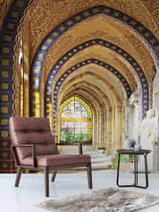 3D Corridor Arch Building Window Wall Mural Wallpaper 74- Jess Art Decoration