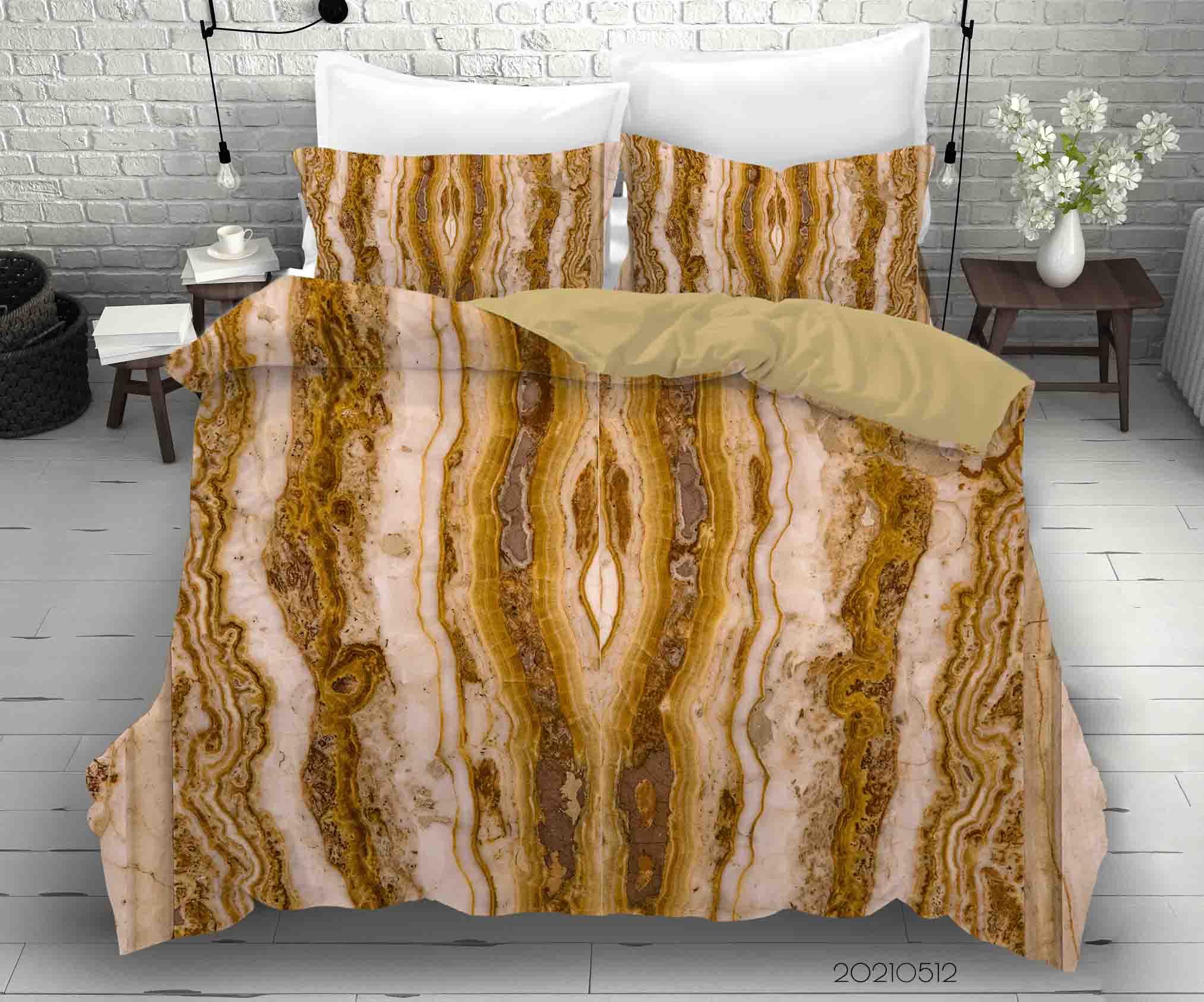 3D Abstract Marble Texture Quilt Cover Set Bedding Set Duvet Cover Pillowcases 256- Jess Art Decoration