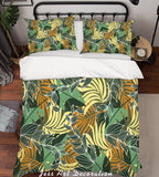 3D Yellow Leaves Quilt Cover Set Bedding Set Pillowcases 149- Jess Art Decoration