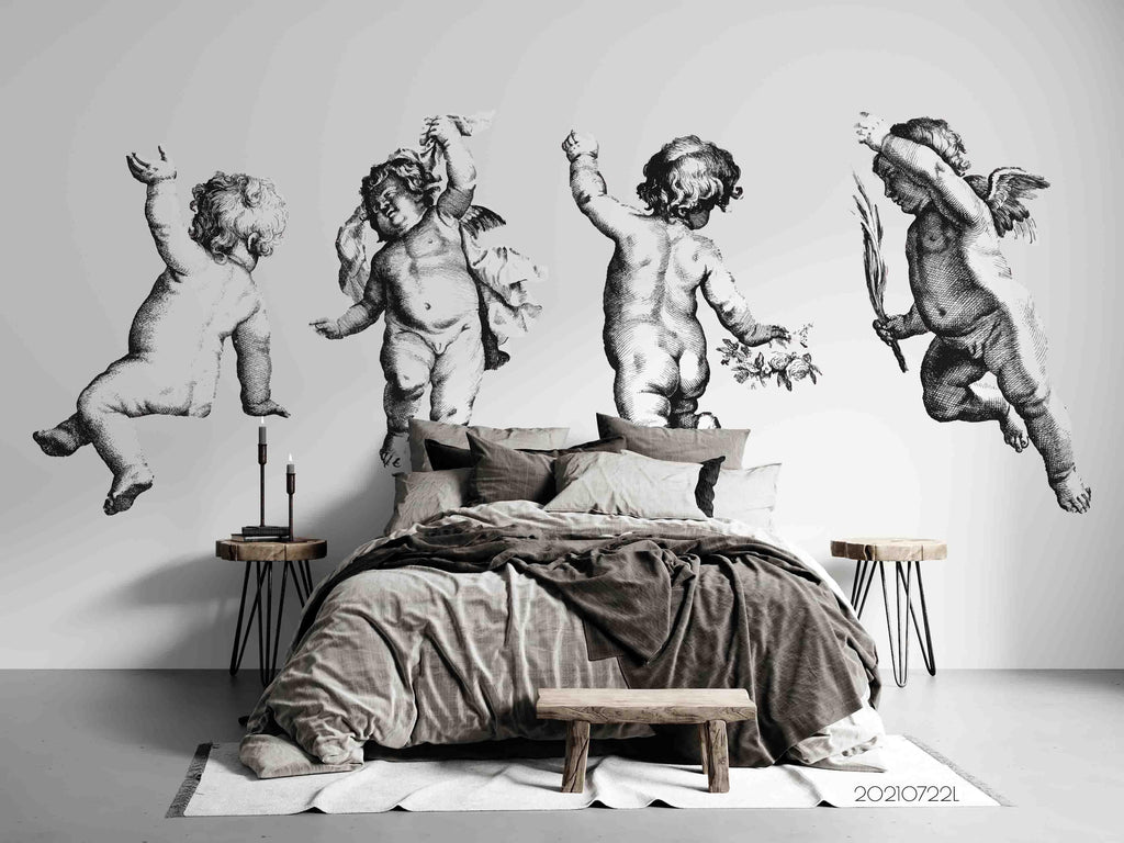 Cherub Statue Wallpaper - iPhone, Android & Desktop Backgrounds