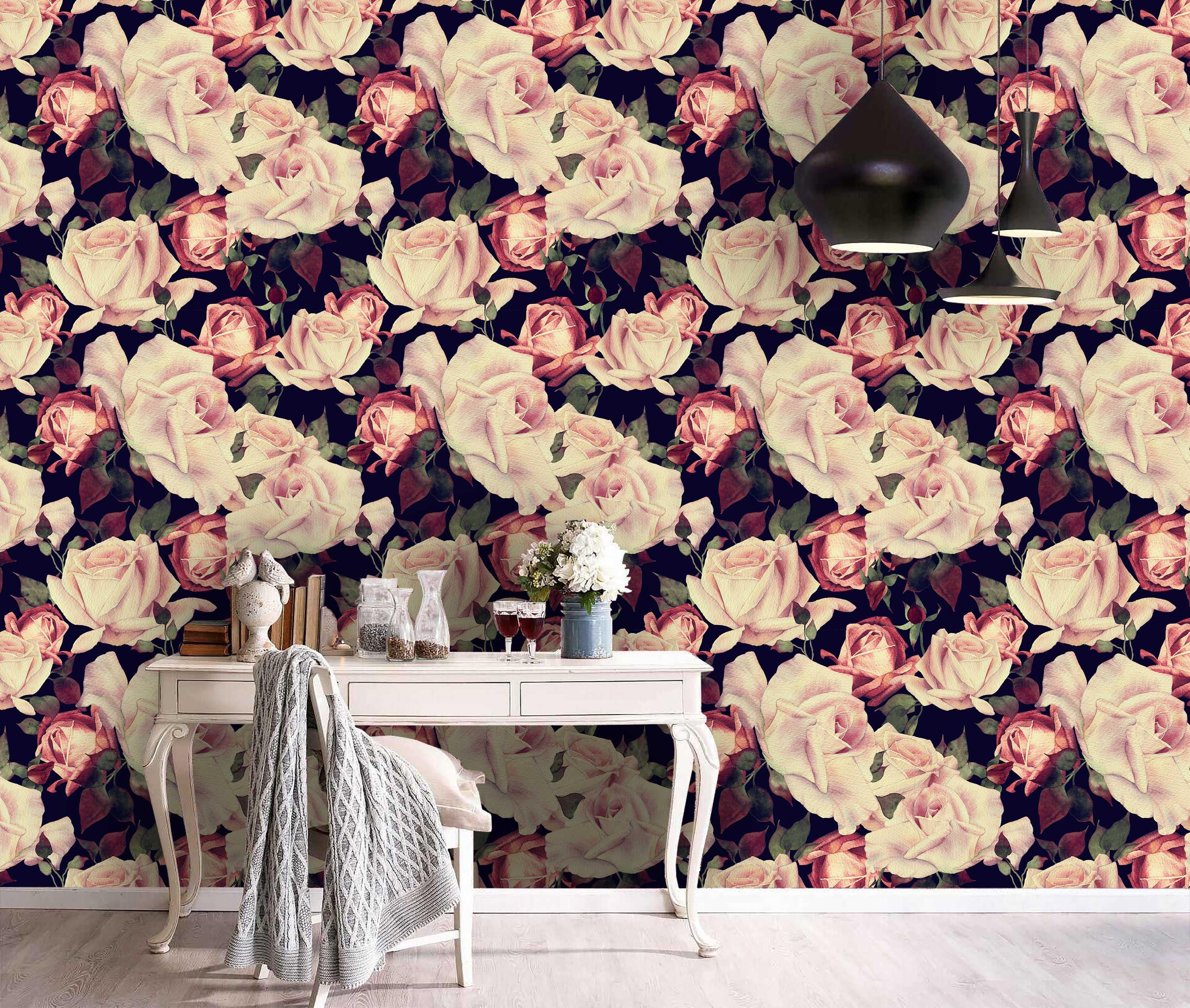 3D Rose Pattern Wall Mural Wallpaper 88- Jess Art Decoration