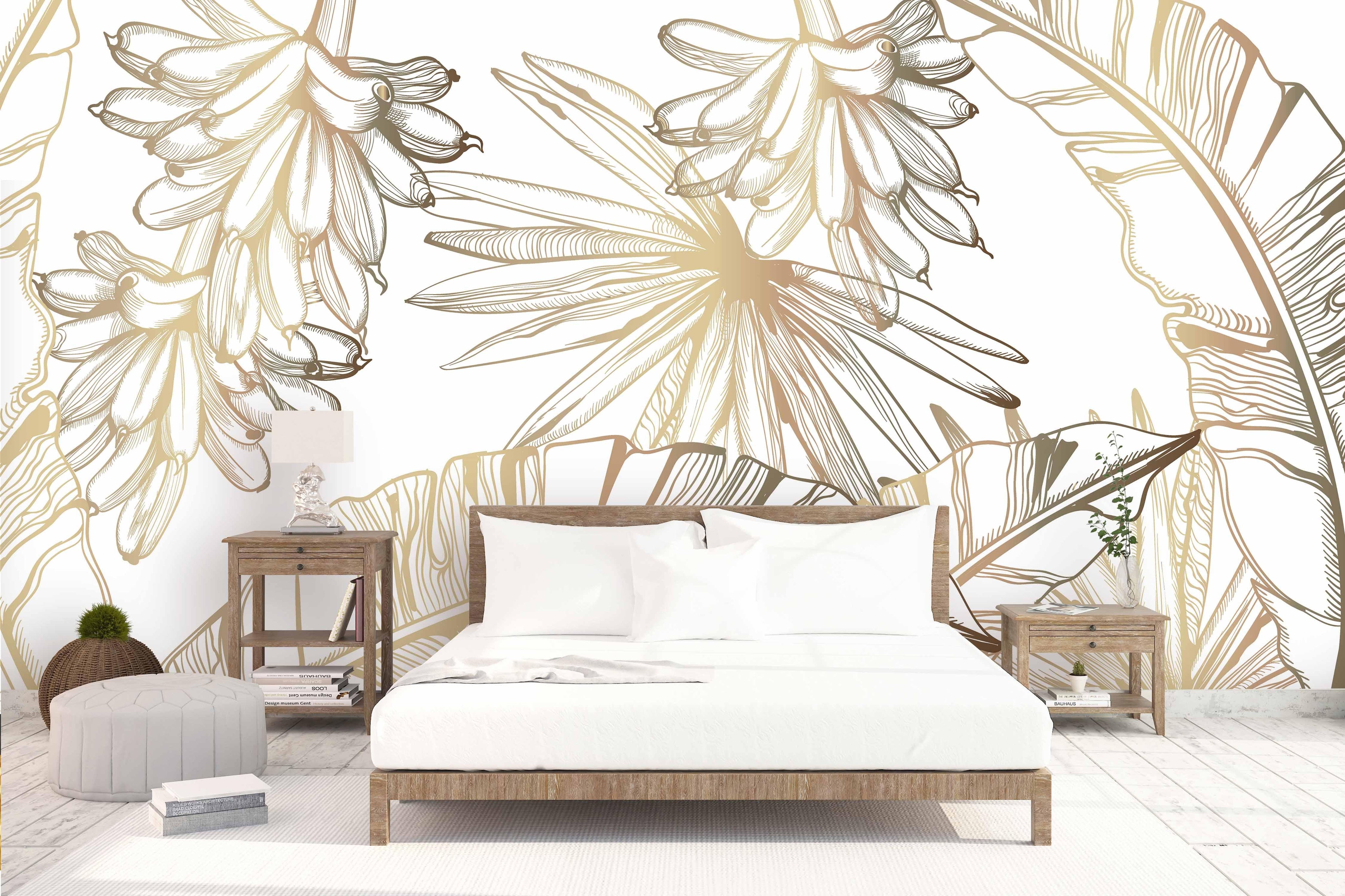 3D Banana Leaf Wall Mural Wallpaper 23- Jess Art Decoration