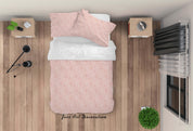 3D Cartoon Pink Animal Quilt Cover Set Bedding Set Duvet Cover Pillowcases LXL 137- Jess Art Decoration