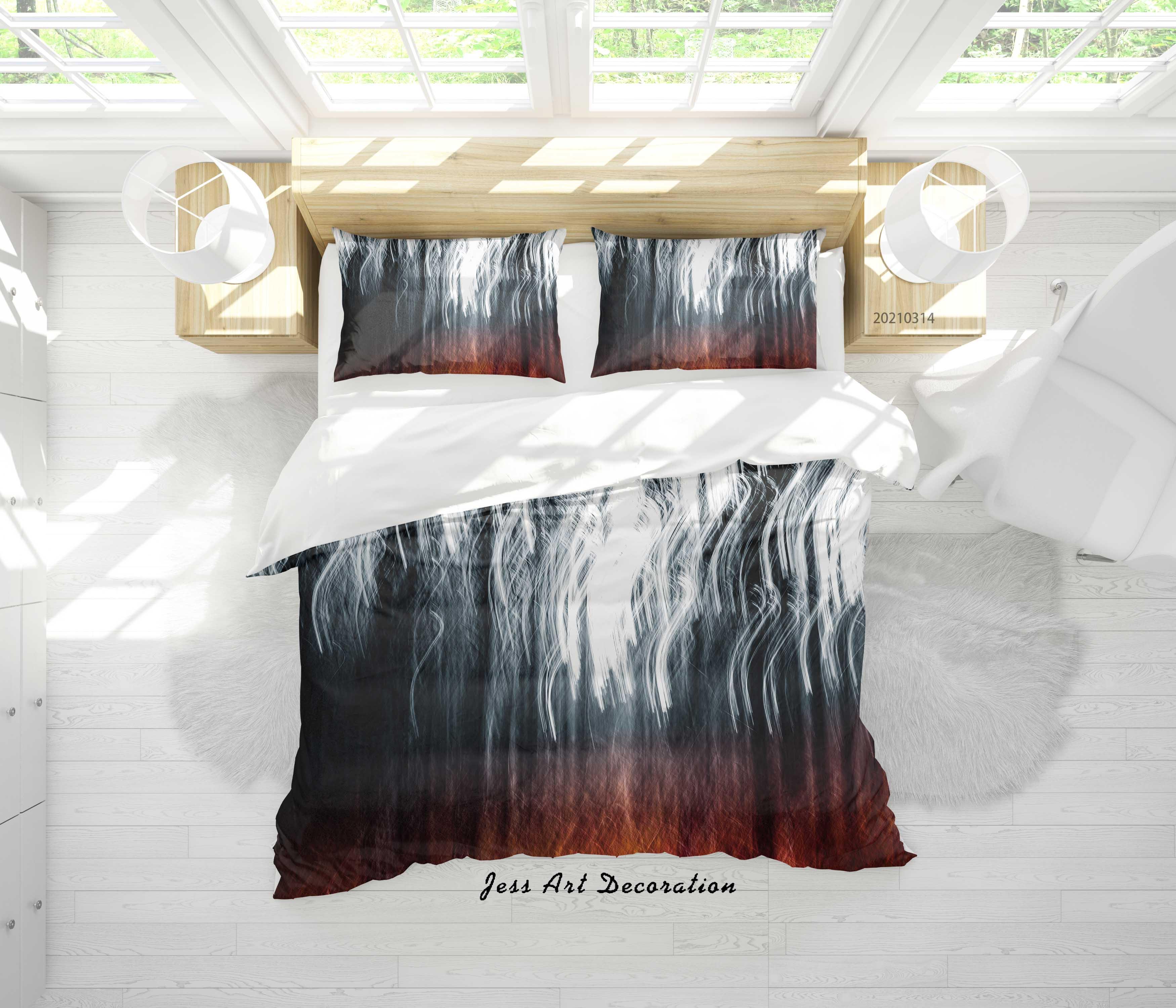 3D Abstract Graffiti Pattern Quilt Cover Set Bedding Set Duvet Cover Pillowcases 158- Jess Art Decoration