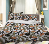 3D Plant Leaves Flower Pattern Quilt Cover Set Bedding Set Duvet Cover Pillowcases WJ 9057- Jess Art Decoration