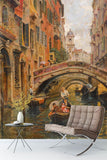 3D nordic water city oil painting wall mural wallpaper 99- Jess Art Decoration