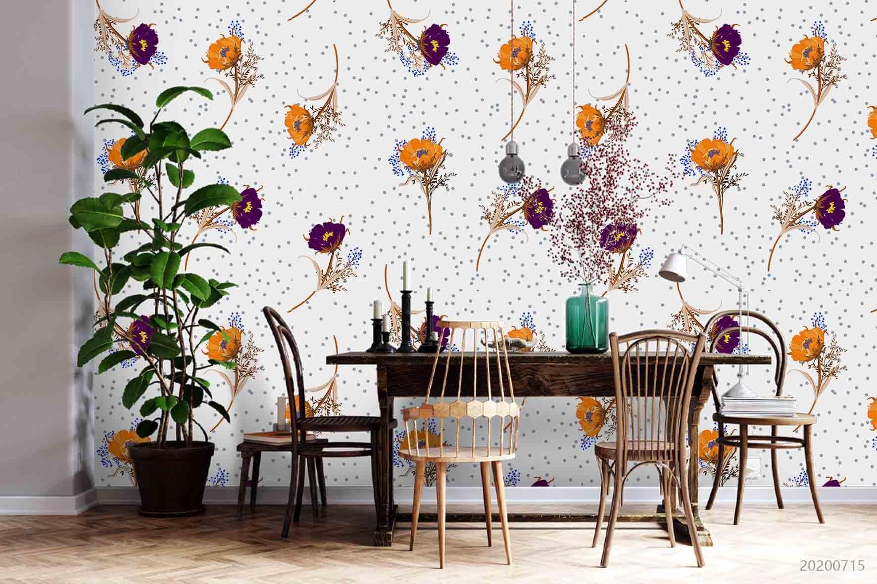 3D Floral Wall Mural Wallpaper SF02- Jess Art Decoration
