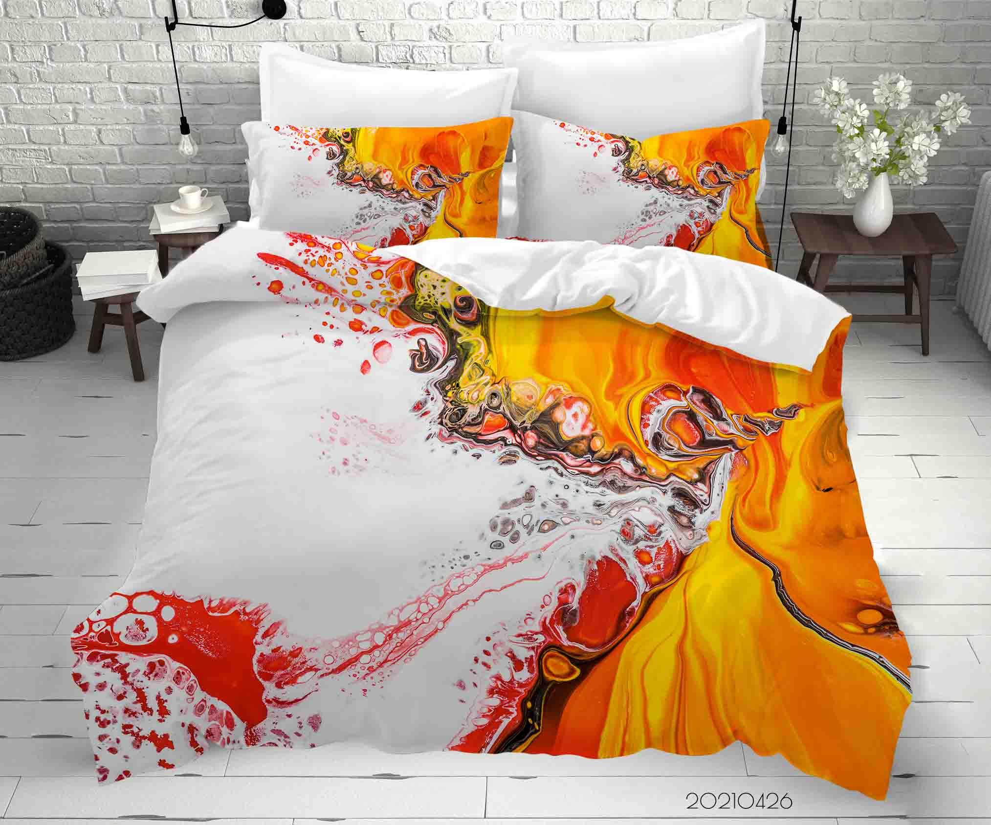 3D Abstract Color Pattern Quilt Cover Set Bedding Set Duvet Cover Pillowcases 300- Jess Art Decoration