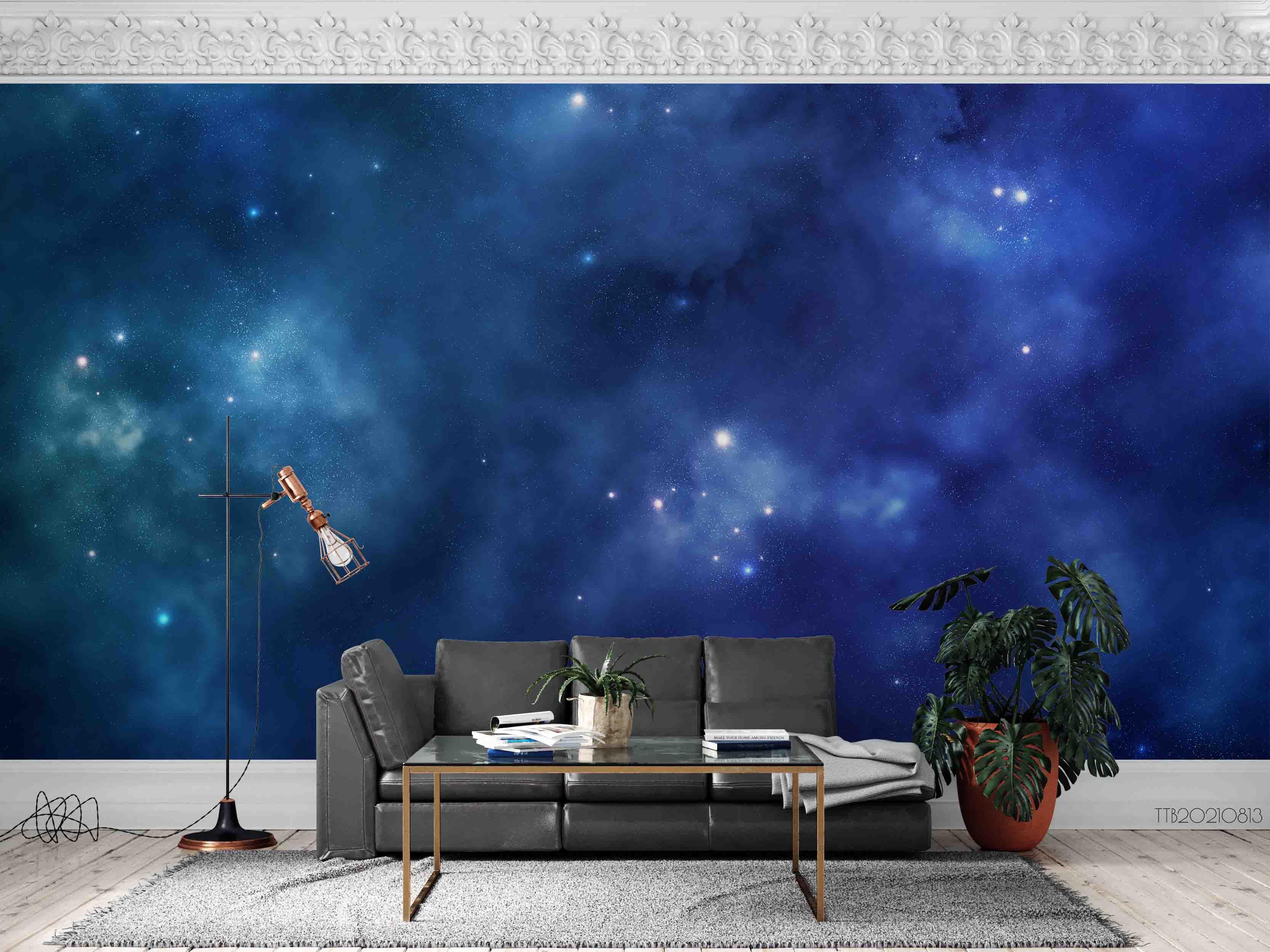 3D Fantasy Starry Sky Clouds Wall Mural WallpaperSWW5103- Jess Art Decoration