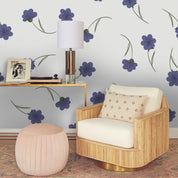 3D Purple Flowers Wall Mural Wallpaper 171- Jess Art Decoration