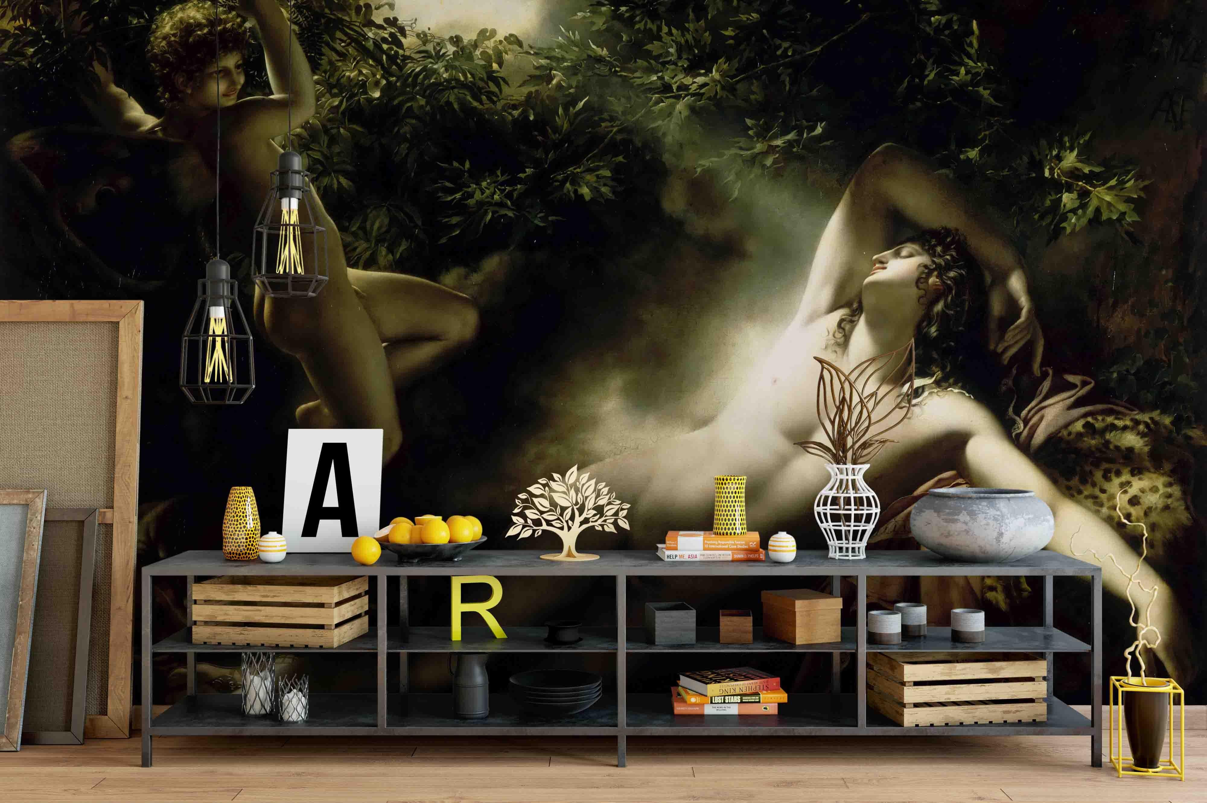 3D Oil Painting Angel Moonlight Wall Mural Wallpaper sww 44- Jess Art Decoration