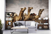 3D Desert Camel Wall Mural Wallpaper A013 LQH- Jess Art Decoration