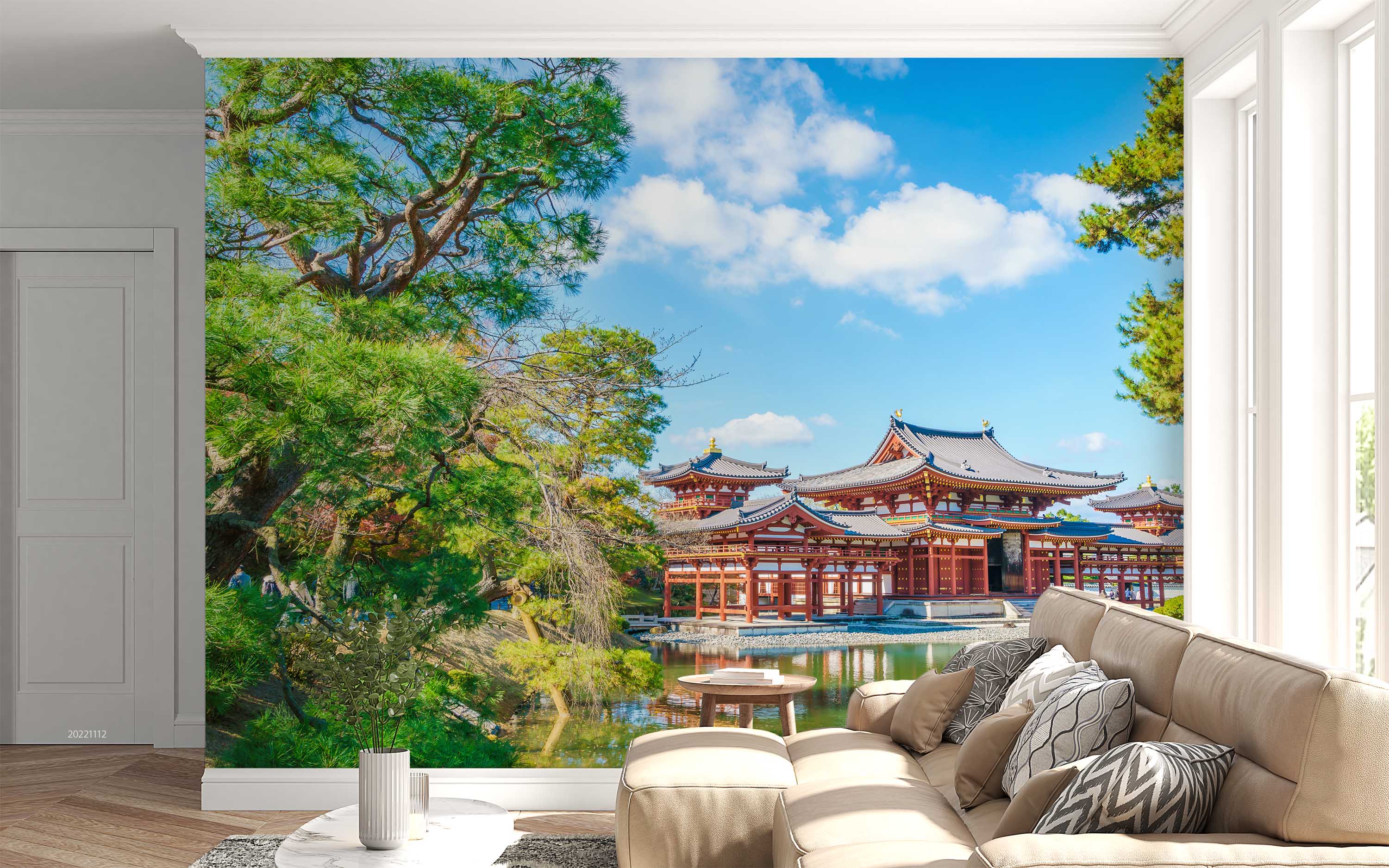 3D Byodoji Temple Kyoto Japan Wall Mural Wallpaper GD 2351- Jess Art Decoration