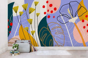 3D Abstract Colored Leaves Wall Mural Wallpaper A140 LQH- Jess Art Decoration