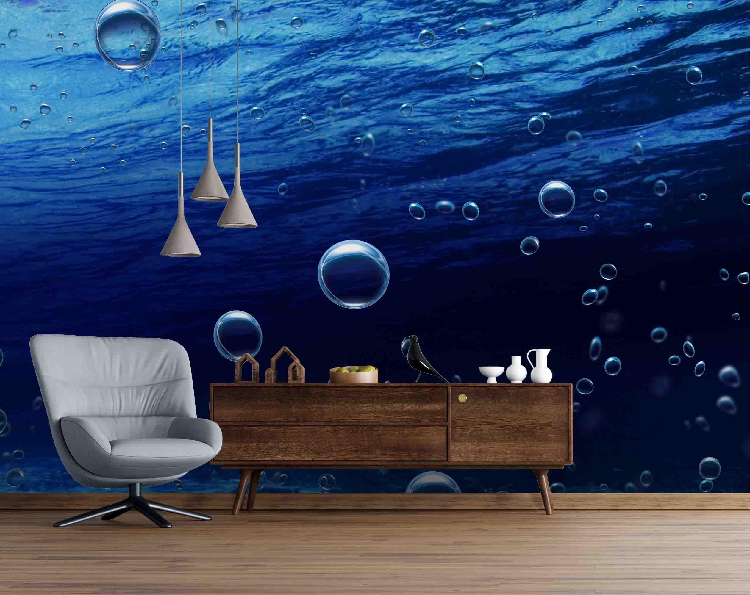 3D Blue Sea Wall Mural Wallpa 18- Jess Art Decoration