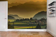 3D Green Mountain Forest Landscape Wall Mural Wallpaper LQH 93- Jess Art Decoration