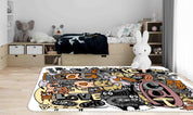 3D Cute Animal Cat Doodle Non-Slip Rug Mat 46- Jess Art Decoration