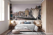 3D Hand-painted Europe Old Architecture Wall Mural Wallpaper SWW4980- Jess Art Decoration