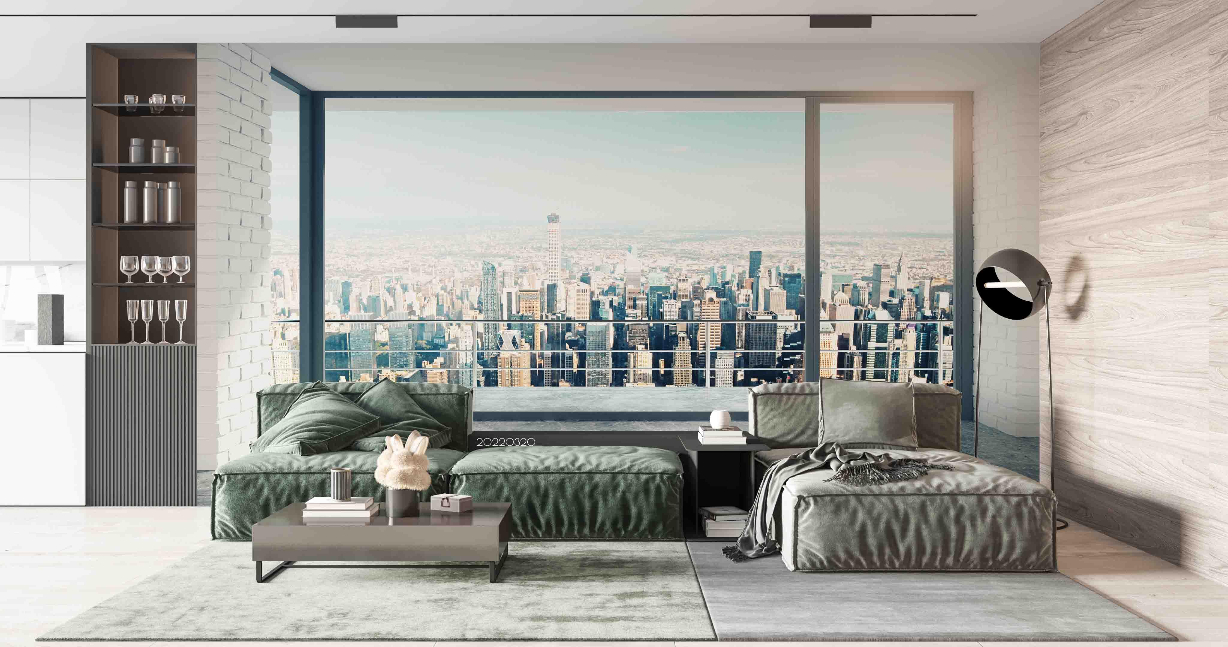 3D Glass Window City Building Scenery Wall Mural Wallpaper GD 3763- Jess Art Decoration
