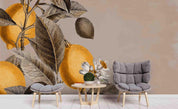 3D Fruits Lemon Blossom Wall Mural Wallpaper SF76- Jess Art Decoration