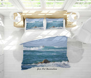 3D Sea Wave Rock Quilt Cover Set Bedding Set Duvet Cover Pillowcases 131- Jess Art Decoration