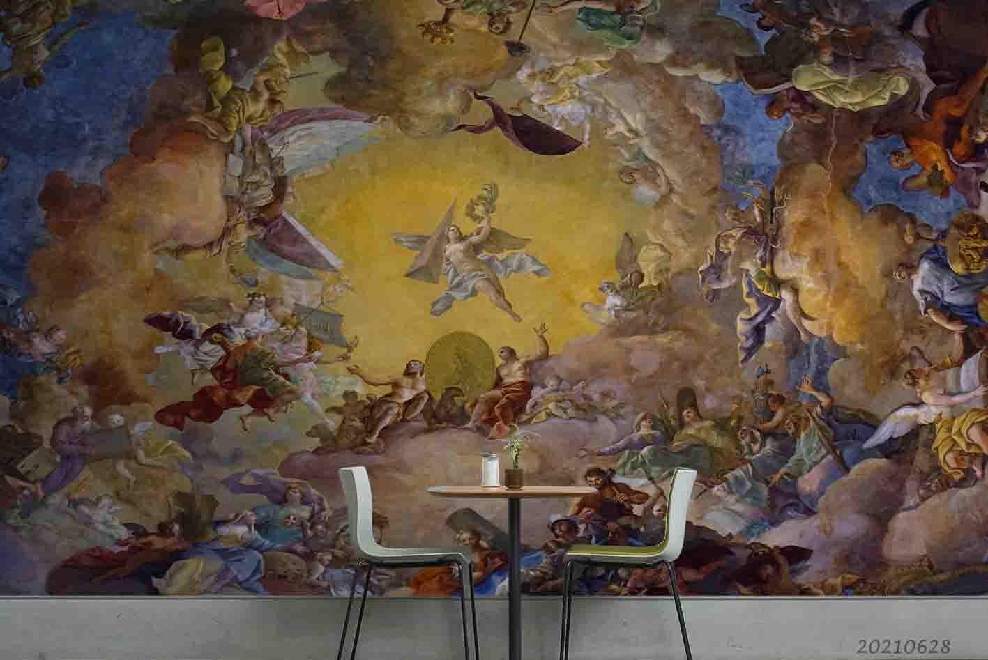 3D European Religious Oil Painting Wall Mural Wallpaper LQH 54- Jess Art Decoration
