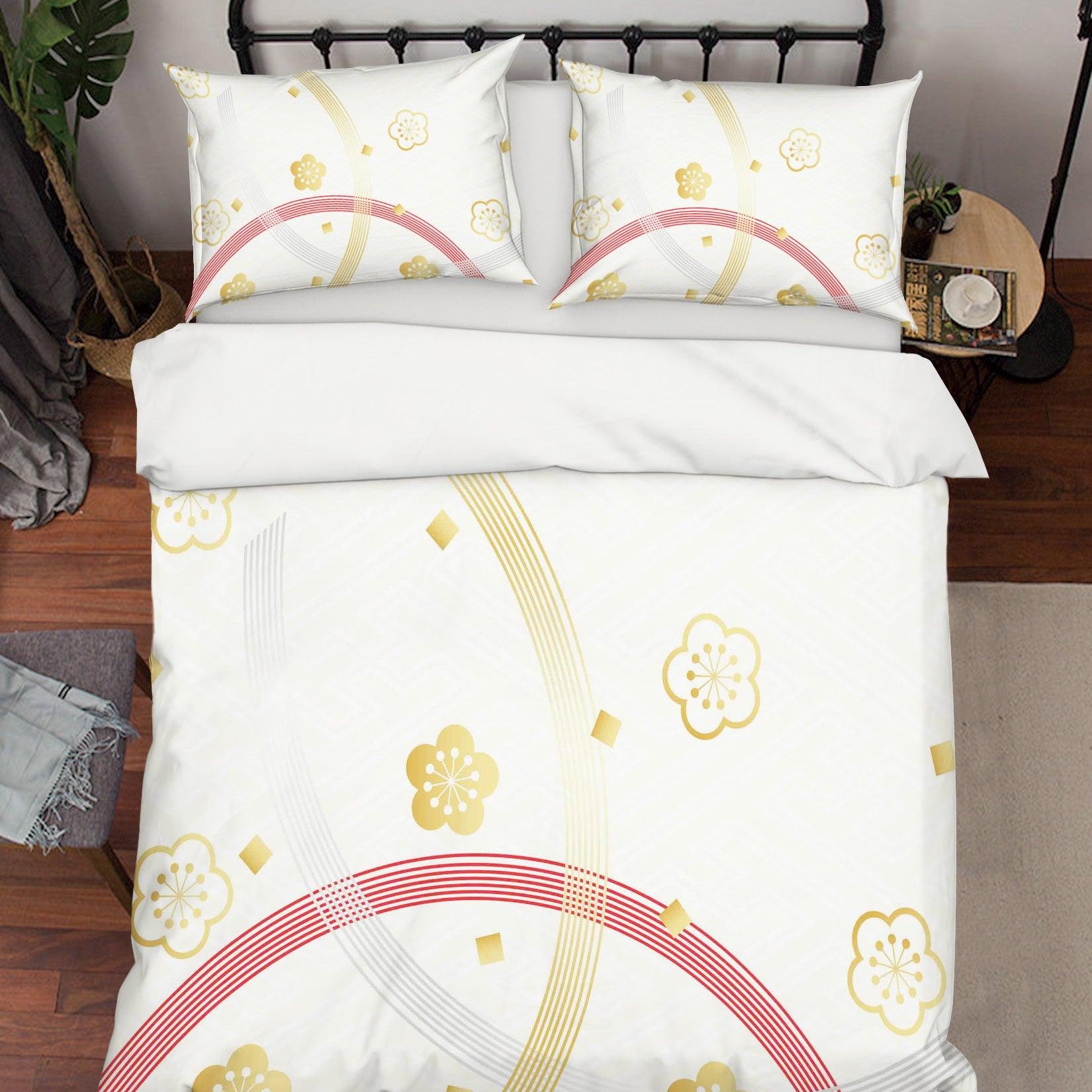 3D Abstract Floral Quilt Cover Set Bedding Set Pillowcases 51- Jess Art Decoration