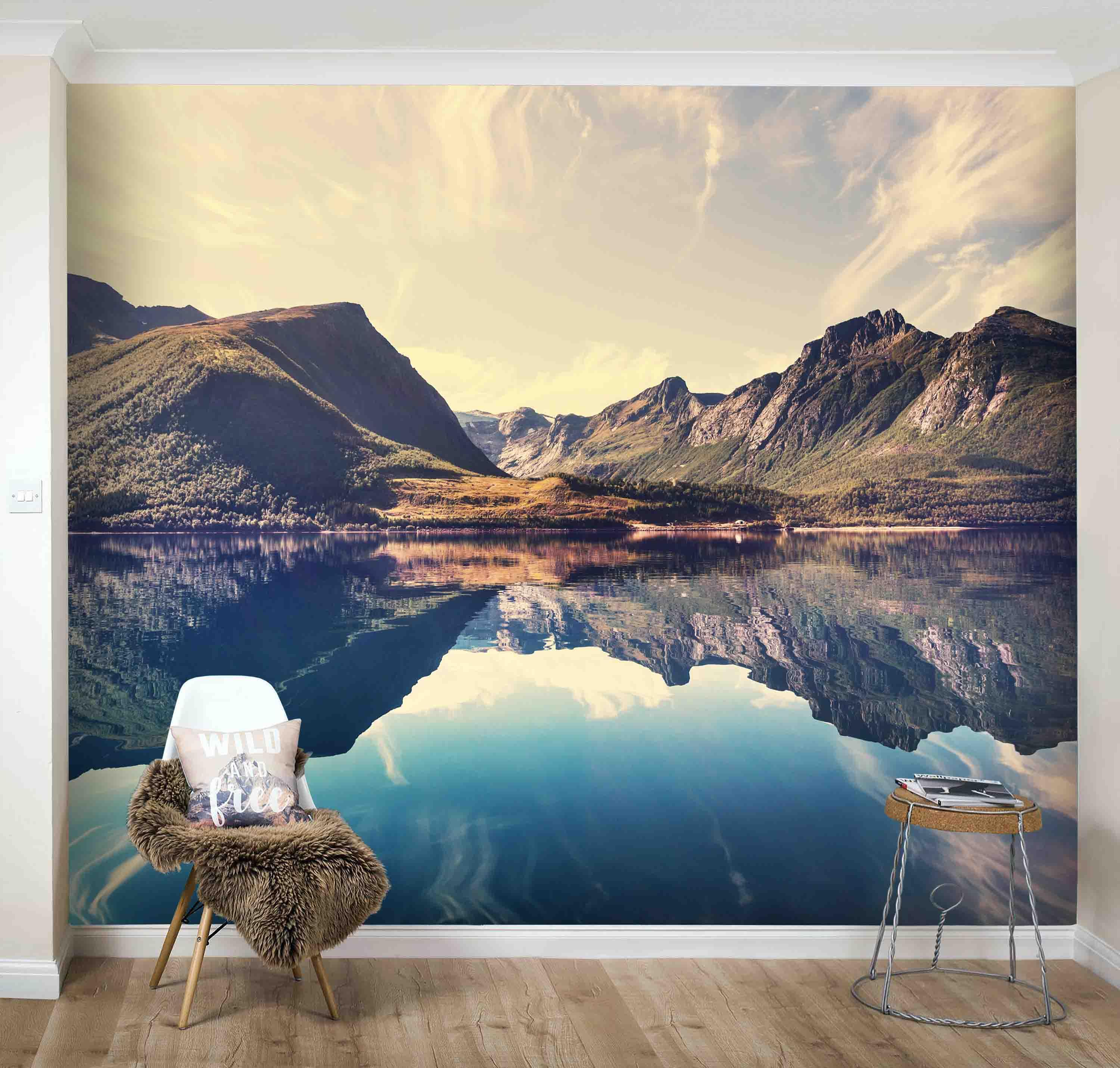 3D Lakes Mountains Wall Mural Wallpaper 24- Jess Art Decoration