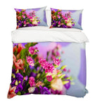 3D Pink Purple Floral Quilt Cover Set Bedding Set Pillowcases 36- Jess Art Decoration