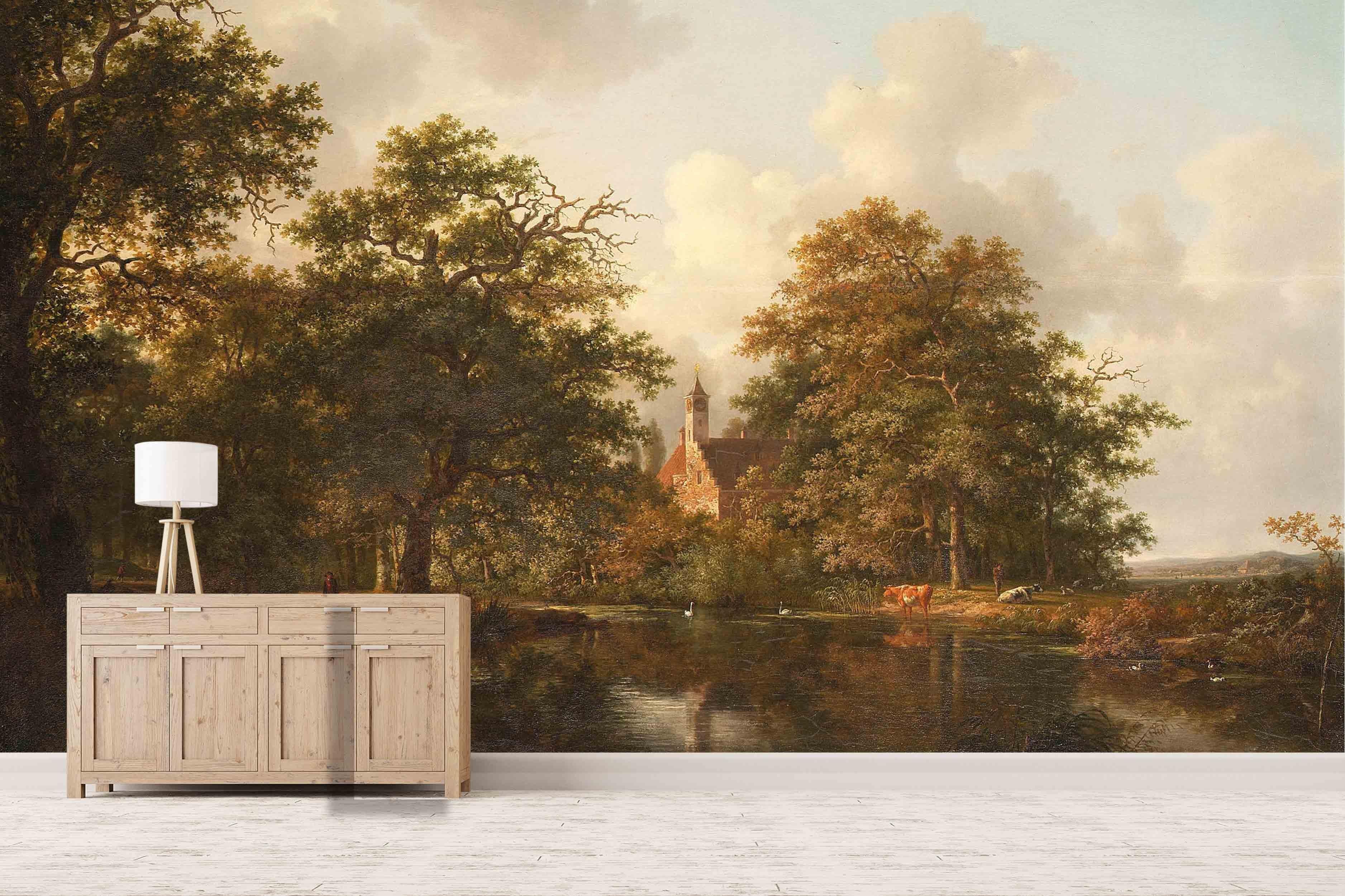 3D European Retro Oil Painting Wall Mural Wallpaper 6- Jess Art Decoration