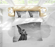 3D Art Angel Sculpture Quilt Cover Set Bedding Set Duvet Cover Pillowcases 195- Jess Art Decoration