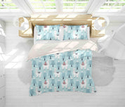 3D Cartoon Pine Alpaca Quilt Cover Set Bedding Set Pillowcases 181- Jess Art Decoration