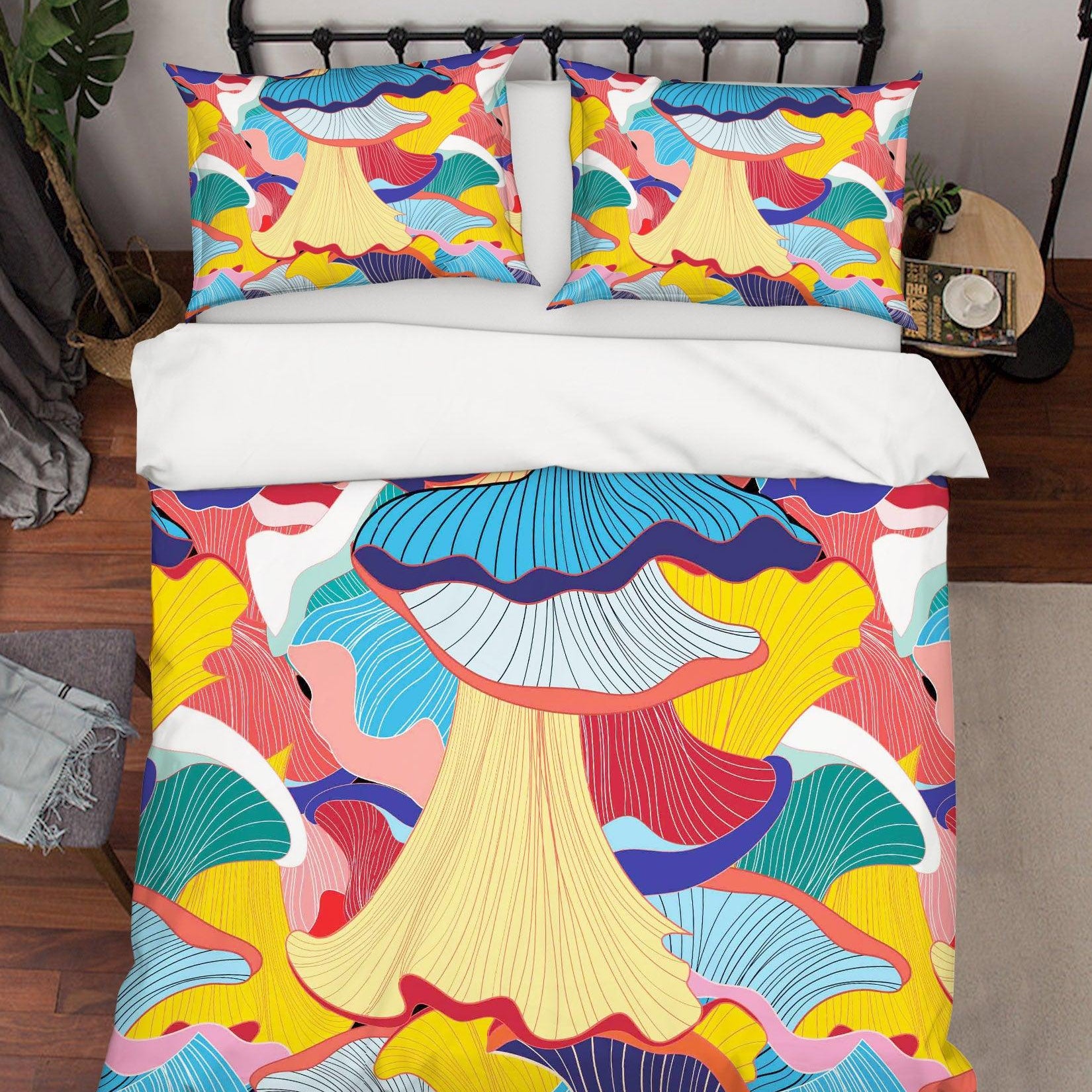 3D Abstract Floral Quilt Cover Set Bedding Set Pillowcases 07- Jess Art Decoration